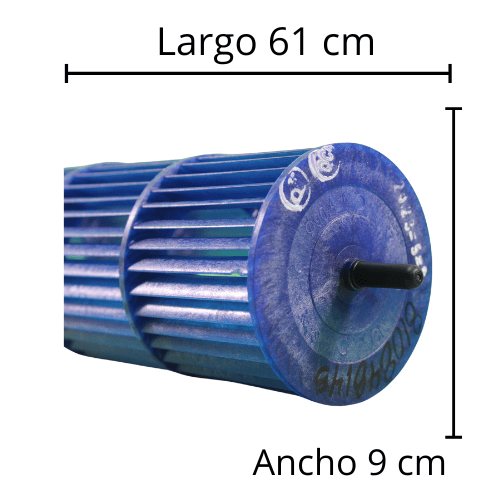 Turbina Evaporador Largo 61cm X Diametro 9cm