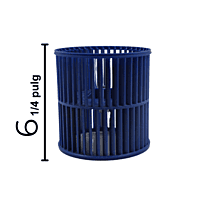 Turbina Evaporador Largo 6 1/4 pulg Ancho 6 pulg Flecha 7/16 CW Derecha - 12100103000584 Turbina Evaporador Largo 6 1/4 pulg Ancho 6 pulg Flecha 7/16 CW Derecha - 12100103000584