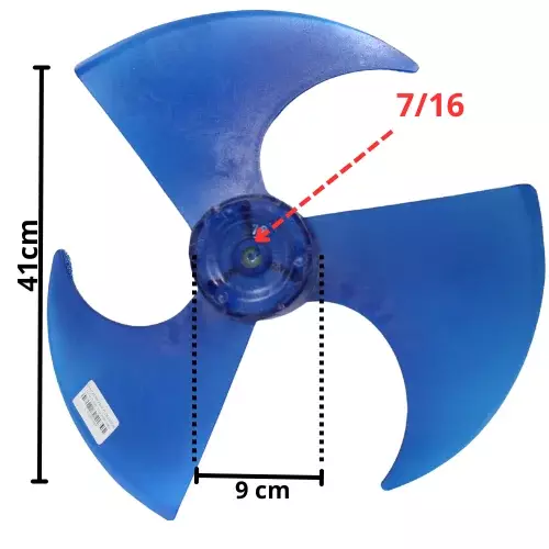 ASPA CONDENSADOR Largo 41cm, Ancho Aro 9cm, Flecha 7/16 - 11320009000069
