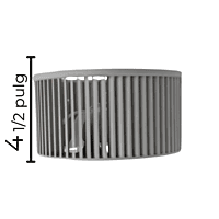 Turbina Condensador Largo 8 1/2 Ancho 4 1/2 Flecha 5 /16 CW Derecha - numero de parte 12100103000069
