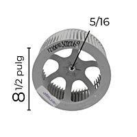Turbina Condensador Largo 8 1/2 Ancho 4 1/2 Flecha 5 /16 CW Derecha - numero de parte 12100103000069