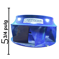 Turbina Evaporador Largo 12 5/8  Ancho 5 3/4 Flecha 1/2 CW Derecha - 12100103000089