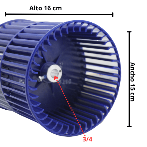 Turbina para Minisplit YORK - 121M00103000165 Turbina para Minisplit YORK - 121M00103000165