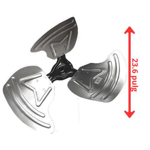 ASPA CONDENSADORA Largo 60cm, Ancho Aro 11.5cm, Flecha 1/2 - 12200104000038