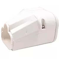 Kit de Canaletas PVC 3” Color Blanco Instalación de Aire Acondicionado 1mt, INCLUYE 3 Tramos de 1m, Entrada Pared, 2 Codos (1 Ajustable, 1 de 90°), 3 Coples, Ducto Flexible 24”, Salida Final - CXKC1M