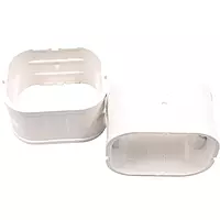 Kit de Canaletas PVC 3” Color Blanco Instalación de Aire Acondicionado 1mt, INCLUYE 3 Tramos de 1m, Entrada Pared, 2 Codos (1 Ajustable, 1 de 90°), 3 Coples, Ducto Flexible 24”, Salida Final - CXKC1M