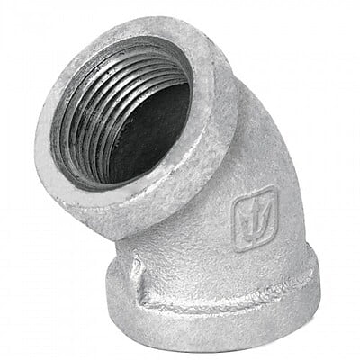 Codo 45°, acero galvanizado, 3/4' - CG-862 / 47540