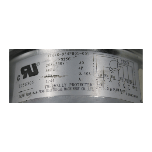Motorcondensador Para Minisplit, 1.5Ton, 220V, 35W, 0.40A,4 Polos, Cap 3.5Mf 450V,Ydk25-4Cn YY040-954PH01-001(Pn25-C ) - 15012107 Motorcondensador Para Minisplit, 1.5Ton, 220V, 35W, 0.40A,4 Polos, Cap 3.5Mf 450V,Ydk25-4Cn YY040-954PH01-001(Pn25-C ) - 15012107