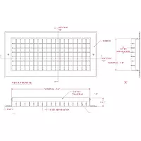 Rejilla de Inyeccion Doble Deflexion Aleta Aerodinamica en Aluminio Extruido (24" X 8", Blanco) - RIDDAAE24X24B