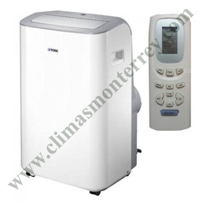 Clima Portatil York, 1Ton, Solo/Frio, 110V, R410 - YUBFZC012BAGAFX