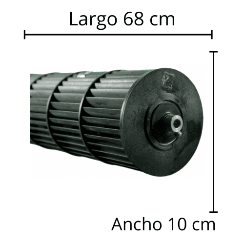 Turbina Evaporador Mirage Largo 68 cm Ancho 10 cm opresor externo - 209990000112 Turbina Evaporador Mirage Largo 68 cm Ancho 10 cm opresor externo - 209990000112