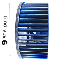 Turbina Evaporado Largo 6 5/16 Ancho 13 3/4 Flecha 1/2 - 222401090106