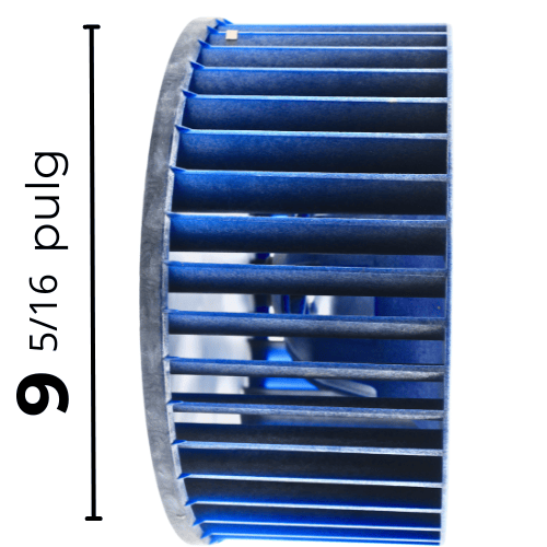 Turbina Evaporado Largo 6 5/16 Ancho 13 3/4 Flecha 1/2 - 222401090106