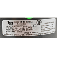 Motor PSC 1/4 Hp, 448-410/32, 208-230V, 1625RPM, 60Hz, Ambas Rotación - 448-410/32