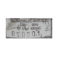 Motor Para Minisplit Lg Y Mirage, Evaporador, 220V 4 Polos, 220V, 60Hz, Capacitor 0.9Mf 400Vac - 4680Ar2385J