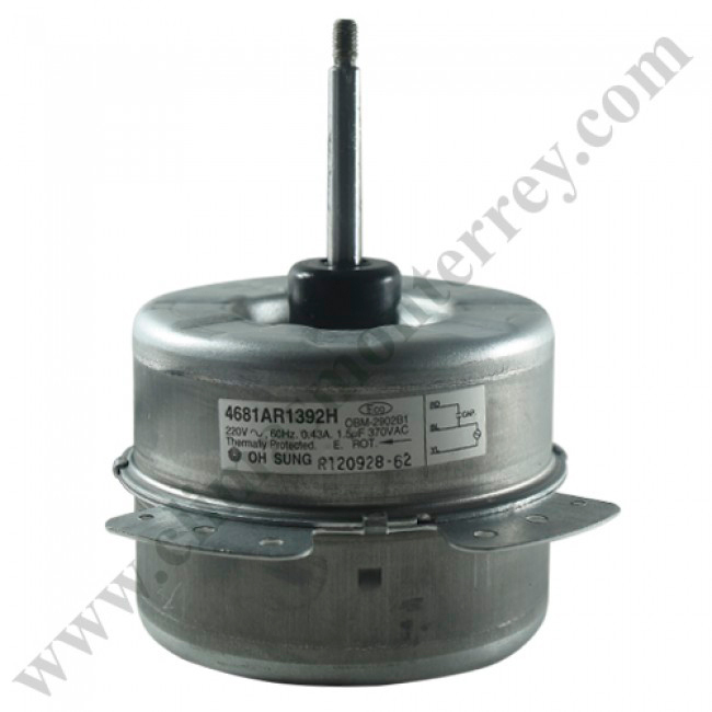 Motor Para Minisplit, Condensador, 220V, 60Hz, 14W, 0.43A, Capacitor 1.5Mf 370Vac - 4681Ar1392H