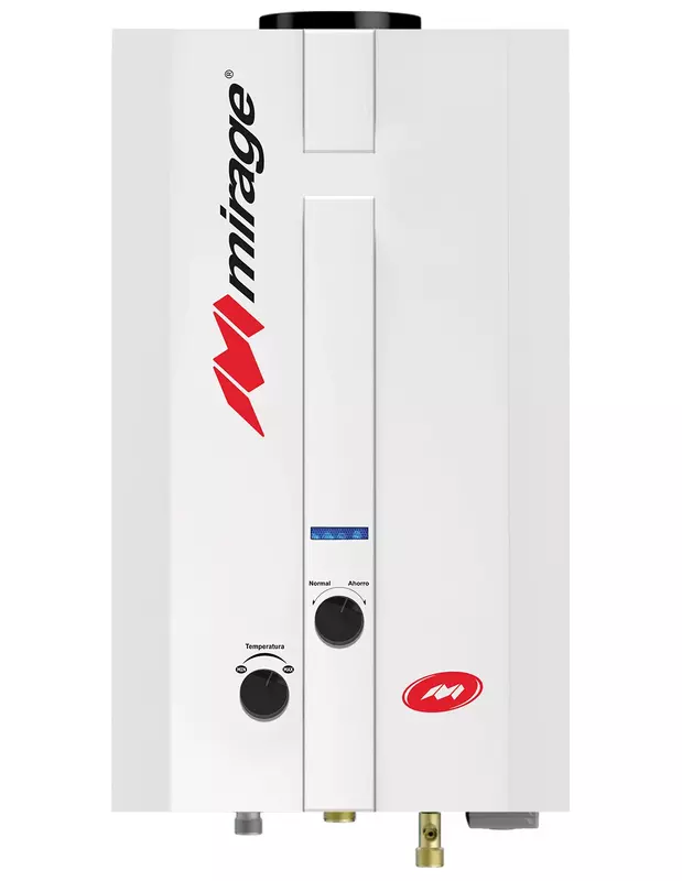 Calentador de Paso Baja Presion Mirage Color Blanco 6Lts 1 Servicio Flux 6L Gas Natural - MBF06EF Calentador de Paso Baja Presion Mirage Color Blanco 6Lts 1 Servicio Flux 6L Gas Natural - MBF06EF