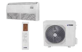 Set-Minisplit Piso Techo York Standar, 5 Ton, 11 Seer, Frio / Calor, R-410, SETYFGE60BZTM-MSR1