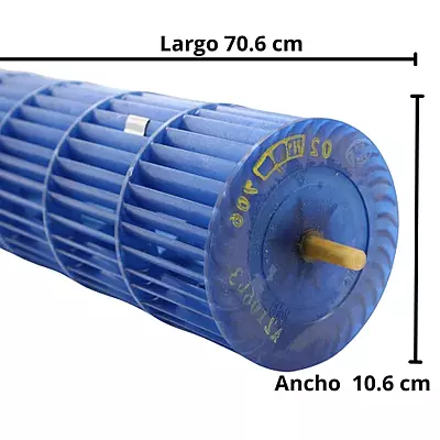 TURBINA EVAPORADOR LARGO 70.6 CM  X DIAMETRO 10.6 CM (EXT)  - 810822895