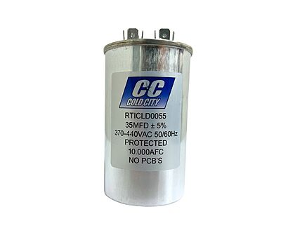Capacitor Trabajo 35Mfd/370-440V Aluminio Redondo 884435