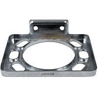 Portavaso cepillero, metálico, cromo, BASIC - 49610 - A-907 - Caja con 4 Pieza – Master 24