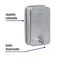 Dosificador de acero inox. para jabón líquido, Foset - ABP-10X / 47931