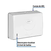 Dispensador junior p/toallas de papel, blanco, Foset Basic - ABP-31B / 45740 Dispensador junior p/toallas de papel, blanco, Foset Basic - ABP-31B / 45740