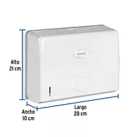 Dispensador junior p/toallas de papel, blanco, Foset Basic - ABP-31B / 45740 Dispensador junior p/toallas de papel, blanco, Foset Basic - ABP-31B / 45740