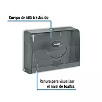Dispensador junior p/toallas de papel, humo, Basic - ABP-31H / 457411H