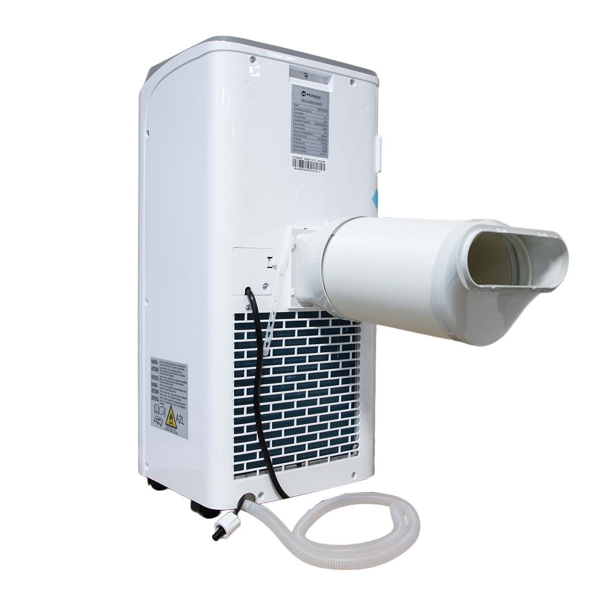 Aire Acondicionado Portatil de 1 TON, 115V de 12,000 BTU - Munich-12115POR Aire Acondicionado Portatil de 1 TON, 115V de 12,000 BTU - Munich-12115POR