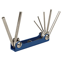 Juego de 7 llaves allen mm tipo navaja, cuerpo de lámina - ALL-7M / 15557 Juego de 7 llaves allen mm tipo navaja, cuerpo de lámina - ALL-7M / 15557