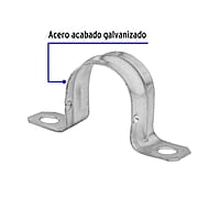 Bolsa con 10 abrazaderas 1' tipo omega para tubo, Volteck - AO-1 / 46925 Bolsa con 10 abrazaderas 1' tipo omega para tubo, Volteck - AO-1 / 46925