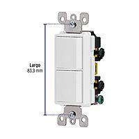 Interruptor dúplex, línea Classic - APDO-CL / 46006 Interruptor dúplex, línea Classic - APDO-CL / 46006