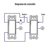 Interruptor de tres vías, línea Classic - APSE-ECL / 46009 Interruptor de tres vías, línea Classic - APSE-ECL / 46009