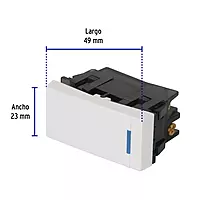 Interruptor de 3 vías, 1 módulo, línea Española,color blanco - APSE-EEB / 47048 Interruptor de 3 vías, 1 módulo, línea Española,color blanco - APSE-EEB / 47048