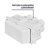 Interruptor de 3 vías, línea Italiana, color blanco - APSE-EIB / 48137