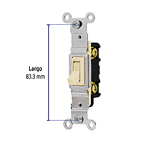 Interruptor vertical de palanca, Standard, marfil - APSE-S / 46000