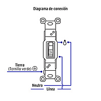 Interruptor vertical de palanca, Standard, marfil - APSE-S / 46000