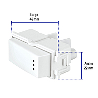 Interruptor de 3 vías con luz piloto, línea Italiana, blanco 48054 - APSEP-EIB
