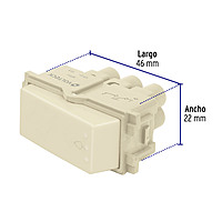 Interruptor para timbre, línea Italiana, color marfil - APTI-I / 48099 Interruptor para timbre, línea Italiana, color marfil - APTI-I / 48099