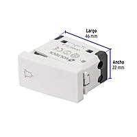 Interruptor para timbre, línea Oslo, color blanco - APTI-OB / 48323 Interruptor para timbre, línea Oslo, color blanco - APTI-OB / 48323