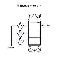 Interruptor triple, línea Classic - APTR-CL / 46007