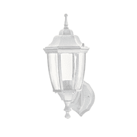 Arbotante tipo farol tradicional soportado p/exterior blanco - 47288 - ARB-100S - Caja con 1 Pieza – Master 8 Arbotante tipo farol tradicional soportado p/exterior blanco - 47288 - ARB-100S - Caja con 1 Pieza – Master 8