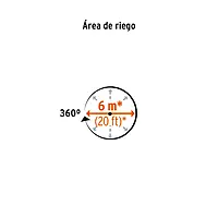 Aspersor mini de plástico, irrigación 360° - ASMI-360 / 12297