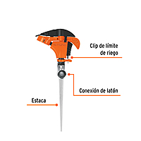 Aspersor plástico una vía, estaca de 11' - ASP-P11 / 10336 Aspersor plástico una vía, estaca de 11' - ASP-P11 / 10336