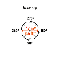 Aspersor plástico dos vías, estaca de 11' - ASP-P11X / 10339 Aspersor plástico dos vías, estaca de 11' - ASP-P11X / 10339