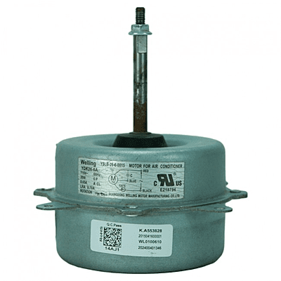 Motor Condensador Para Minisplit Mirage 1Ton, Ydk26-6A (Yslb-26-6-0015),115V,60Hz,26W,6 Polos, 0.65A - 11002012002434