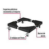 Base con ruedas ajustable para línea blanca, Fiero 49301 - BARU-45