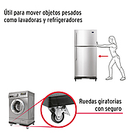 Base con ruedas ajustable para línea blanca, Fiero 49301 - BARU-45
