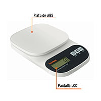 Báscula digital para cocina, capacidad 5 kg - BASE-5EP / 15161 Báscula digital para cocina, capacidad 5 kg - BASE-5EP / 15161
